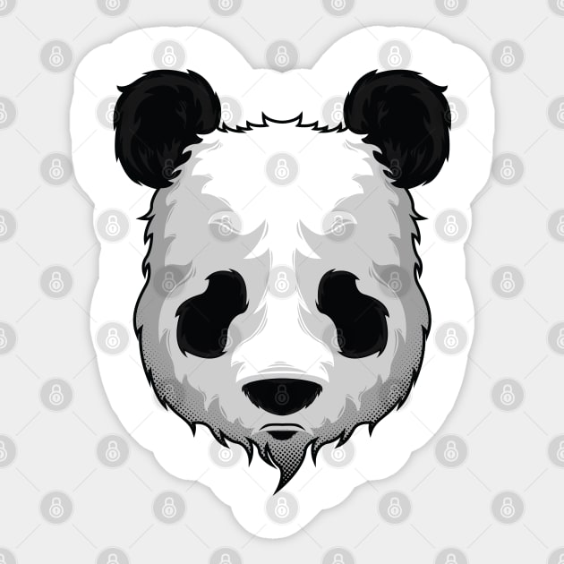 Wild Animal Panda Vector Sticker by mybeautypets